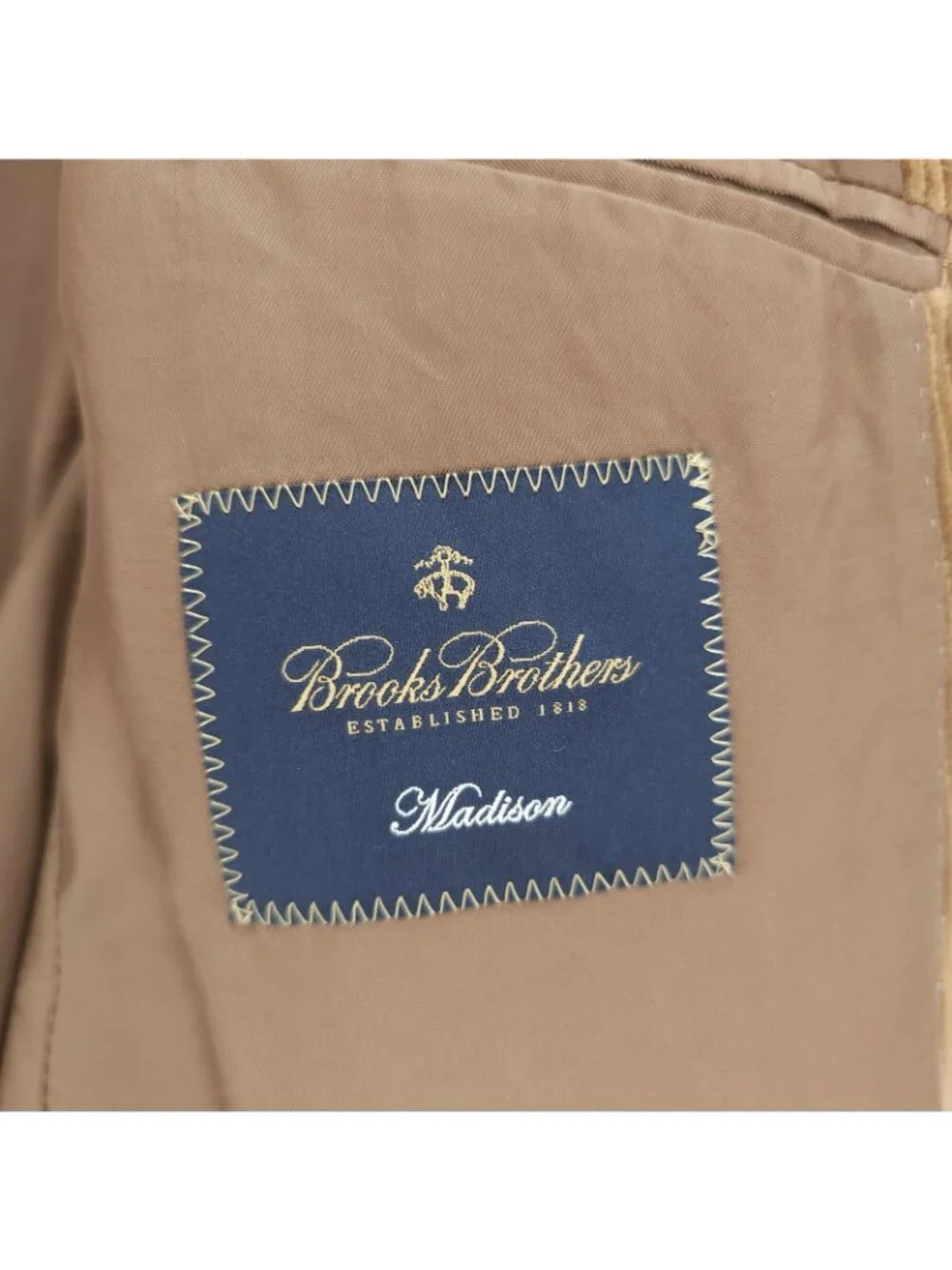 BROOKS BROTHERS Madison Corduroy Blazer Jacket Tan Brown Size 42R